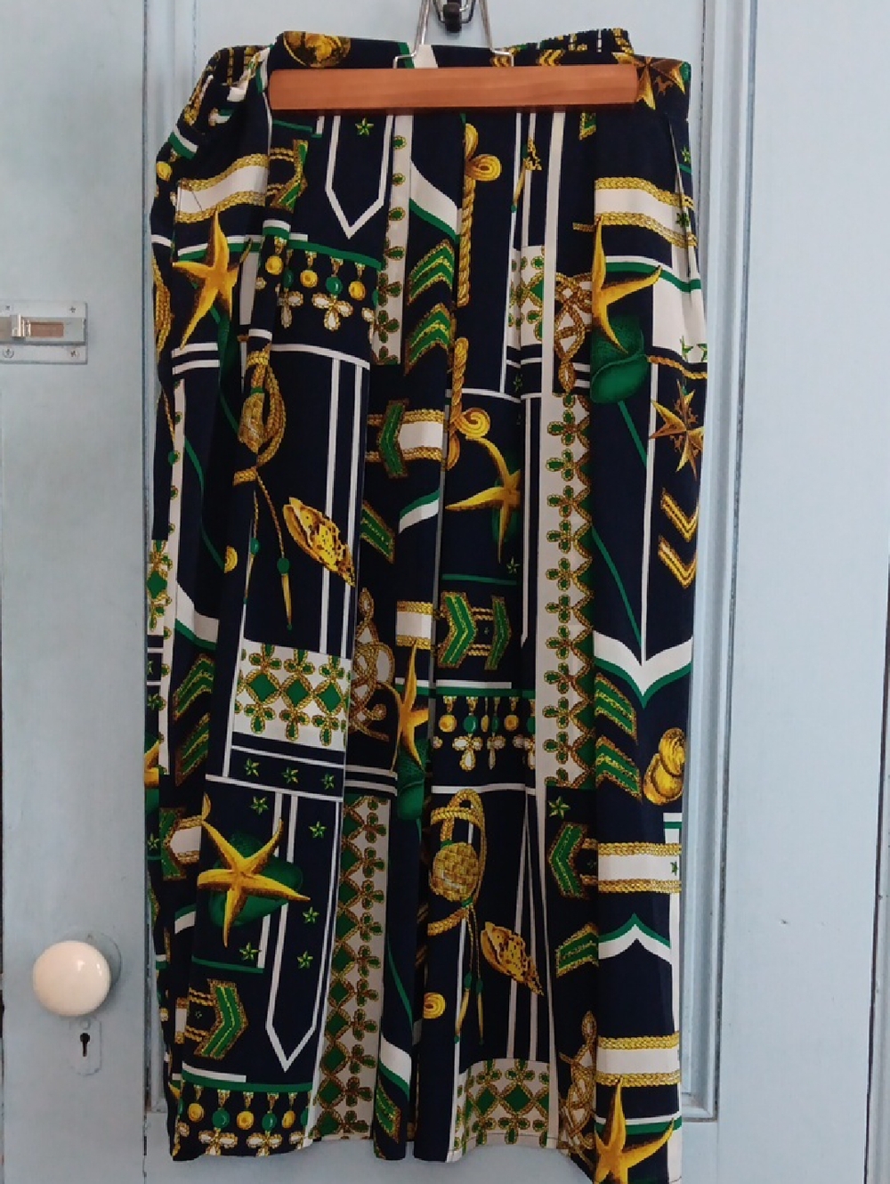 80' S Vintage Pleated Women's Skirt